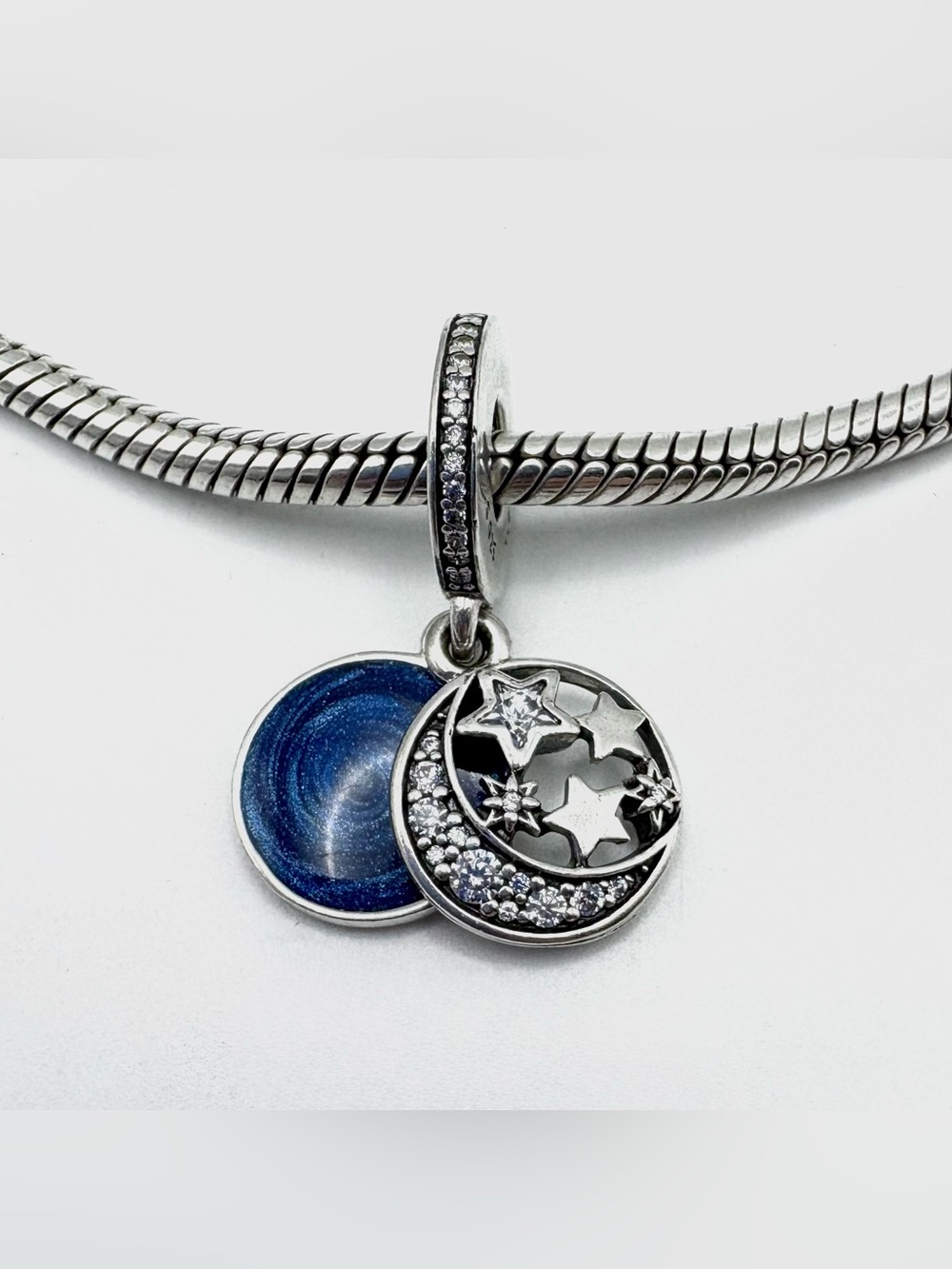 Pandora Vintage Night Sky Dangle Sterling Silver Charm